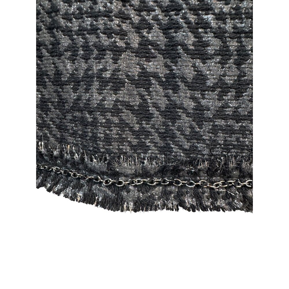 Zara Basic XL Houndstooth Wool Blend Detail Jacket - Picture 7 of 10